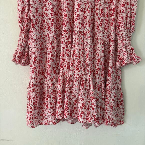 Tuckernuck Pomander Place Scarlet Ditsy Floral Kenzo Dress V Neck Size Small - Picture 9 of 11